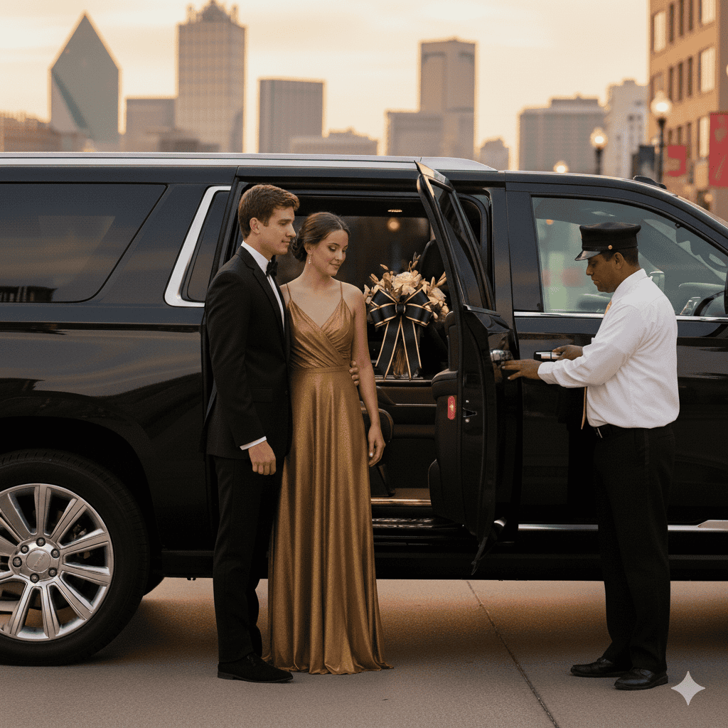 Crown Concierge luxury SUV for Dallas prom transportation