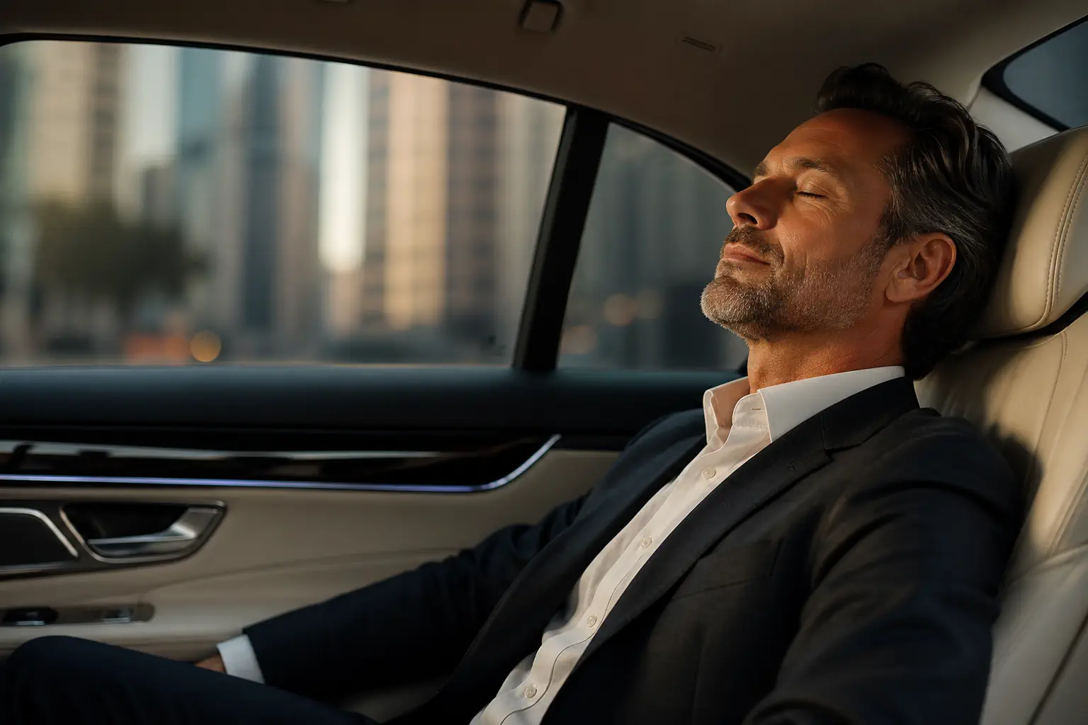Executive SUV interior for Southlake and Westlake car service